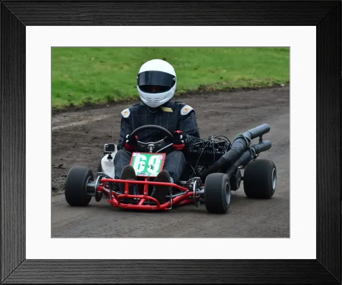 Framed Print : CM17 8122 Richard Warry, Zip Espada, Yamaha RD250cc