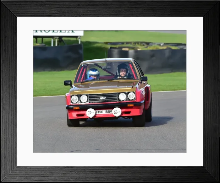 Framed Print : CM17 8956 Dave Trigg, Nick Hall, Ford Escort RS2000, Alan Mann replica