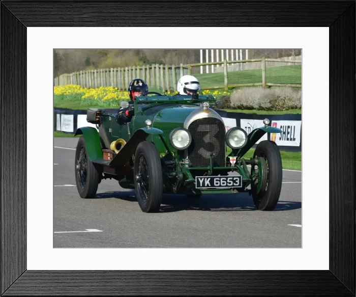 Framed Print : CM17 8862 Philip Strickland, 1925, Bentley VDP Long Chassis 3 Litre Tourer