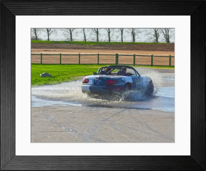 Framed Print : CM17 8560 Mazda MX5, skid pan