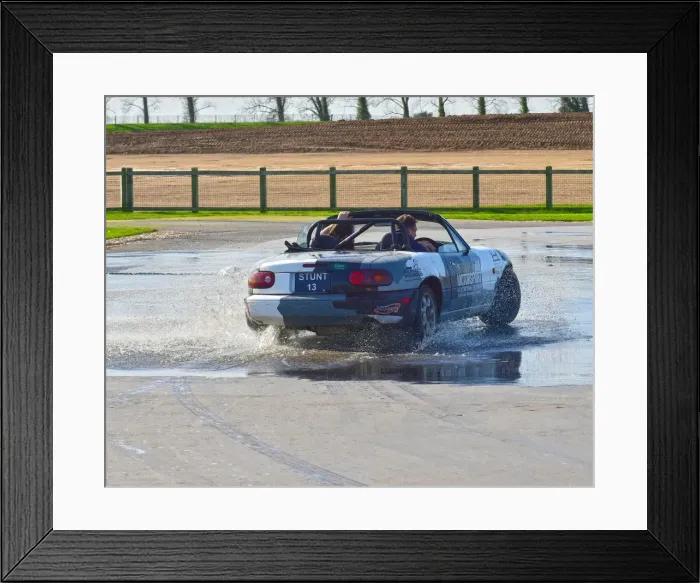 Framed Print : CM17 8557 Mazda MX5, skid pan Framed Print : CM17 8557 Mazda MX5, skid pan