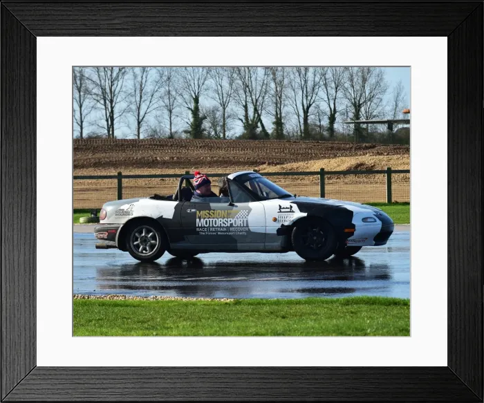 Framed Print : CM17 8545 Mazda MX5, skid pan