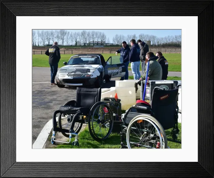 Framed Print : CM17 8532 Mazda MX5, skid pan Framed Print : CM17 8532 Mazda MX5, skid pan