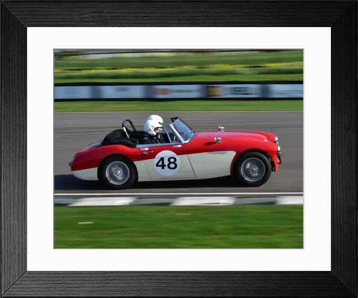 Framed Print : CM17 8794 Paul Auston, David Smithies, Austin Healey 3000 Mk3