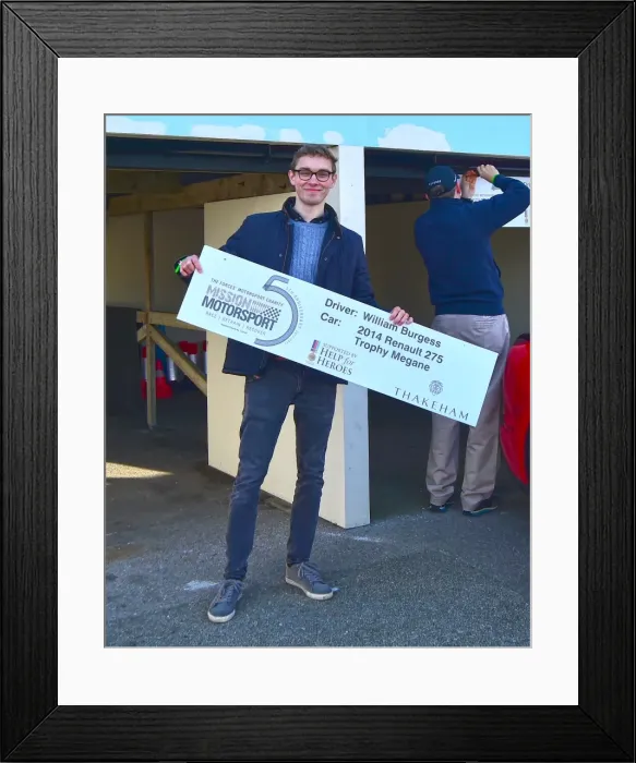 Framed Print : CM17 9065 William Burgess, Renault 275 Trophy Megane Framed Print : CM17 9065 William Burgess, Renault 275 Trophy Megane