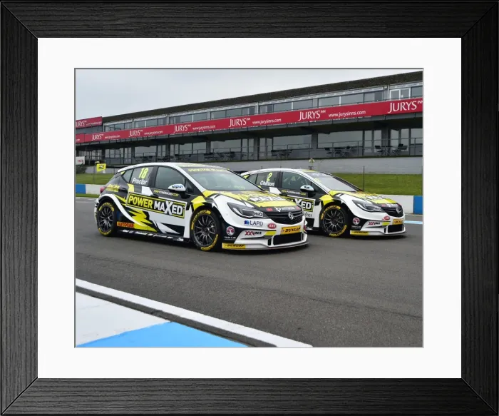 Framed Print : CM17 9181 Senna Proctor, Tom Chilton, Vauxhall Astra