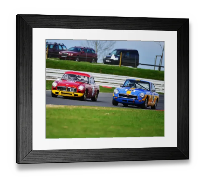 Framed Print : CJ6 7249 Adam Ashmore, MG B, Ian Clark, MG B GT