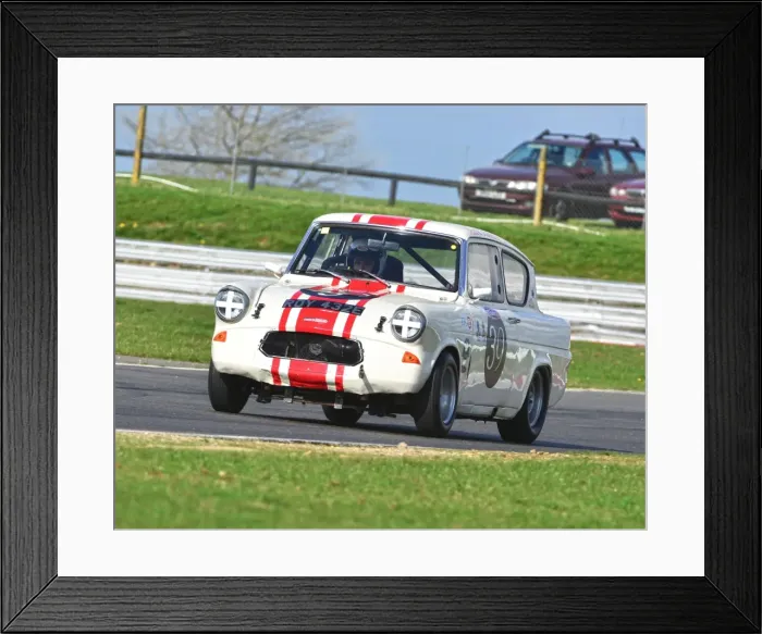 Framed Print : CJ6 7150 Mark Thomas, Ford Anglia 105E Framed Print : CJ6 7150 Mark Thomas, Ford Anglia 105E