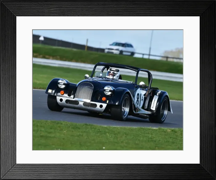 Framed Print : CM18 3100 Roger Whiteside, Morgan Plus 8