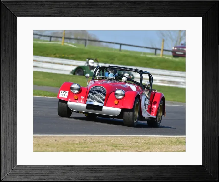 Framed Print : CM18 3086 James Carter, Morgan Plus 8