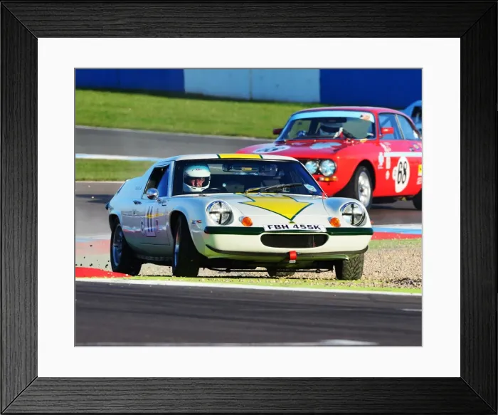 Framed Print : CJ6 7909 Howard Payne, Lotus Europa Framed Print : CJ6 7909 Howard Payne, Lotus Europa