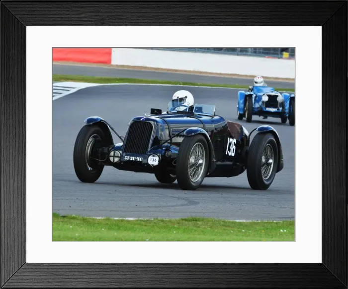 Framed Print : CJ6 8254 Marcus Black, Talbot Lago T23