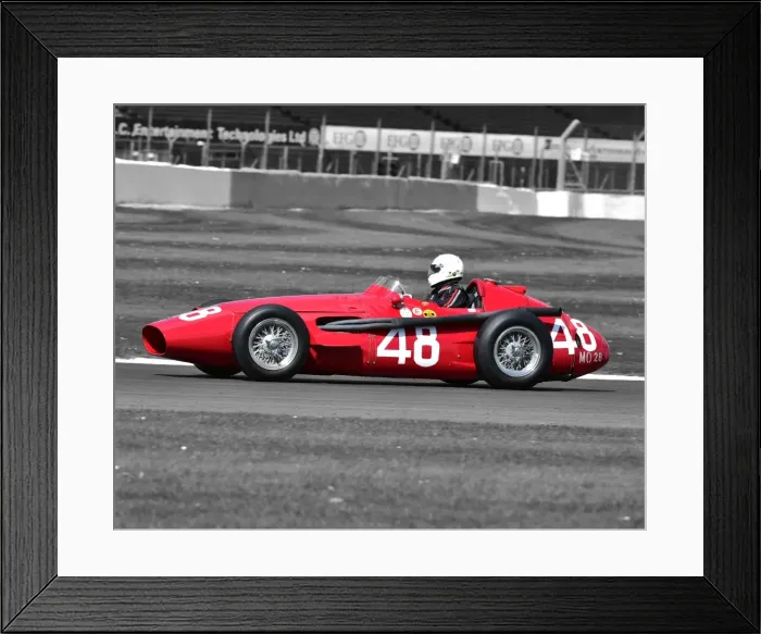 Framed Print : CM18 6937bw r Graham Adelman, Maserati 250F Framed Print : CM18 6937bw r Graham Adelman, Maserati 250F