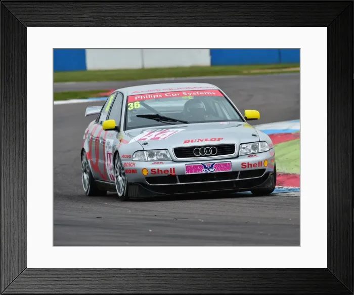 Framed Print : CM19 0542 Keith Butcher, Audi A4 Framed Print : CM19 0542 Keith Butcher, Audi A4