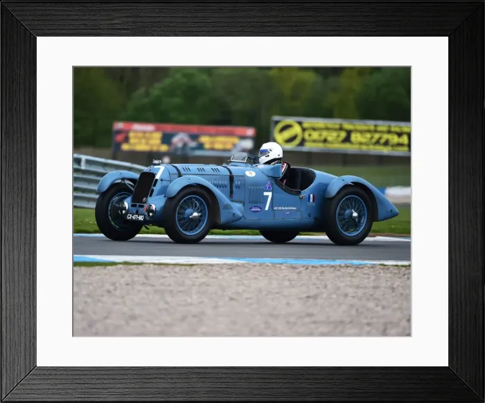 Framed Print : CM18 8033 Till Bechtolsheimer, Talbot Lago T150C