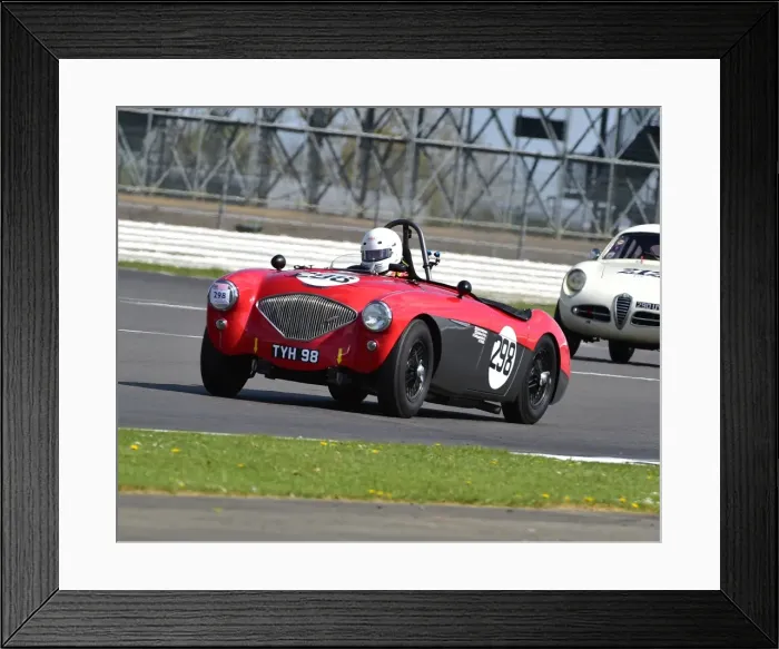 Framed Print : CM18 7206 Nick Matthews, Austin Healey 100-4 Framed Print : CM18 7206 Nick Matthews, Austin Healey 100-4