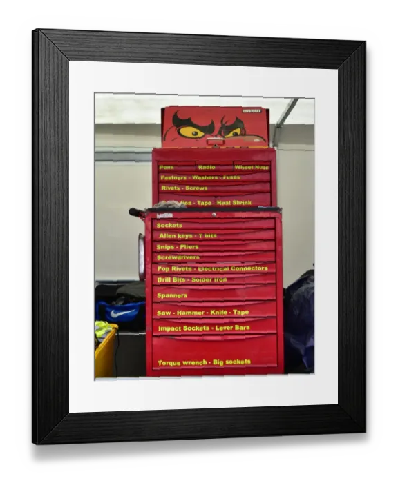 Framed Print : CM19 1724 A well labelled toolchest Framed Print : CM19 1724 A well labelled toolchest