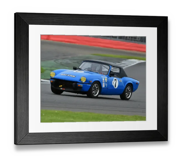 Framed Print : CM19 2876 David Tomkinson, Triumph Spitfire