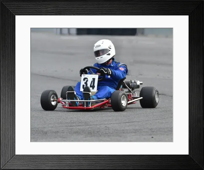 Framed Print : CM18 9754. BHKC, British Historic Kart Club, DHF 2017 Framed Print : CM18 9754. BHKC, British Historic Kart Club, DHF 2017