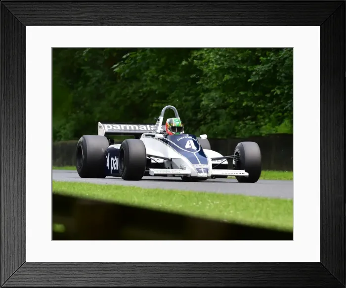 Framed Print : CM19 5514 Joaquin Folch-Rusinol, Brabham BT49C