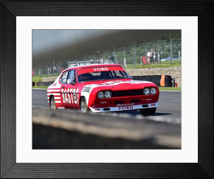 Framed Print : CM19 4071 Ric Wood, Adam Morgan, Ford Capri Framed Print : CM19 4071 Ric Wood, Adam Morgan, Ford Capri