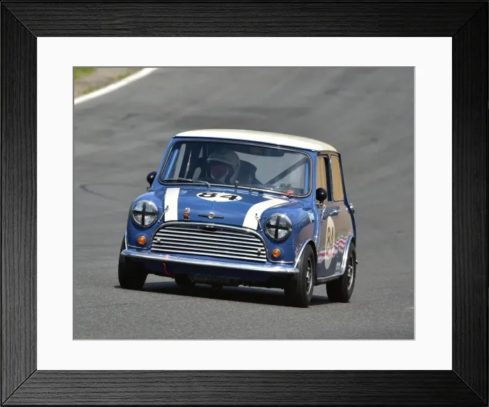 Framed Print : CM19 4319 Steve Jones, Morris Mini Cooper S Framed Print : CM19 4319 Steve Jones, Morris Mini Cooper S