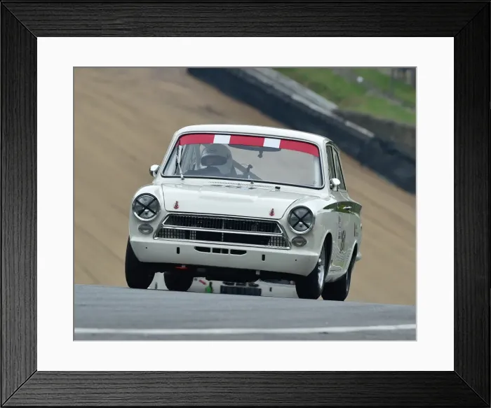 Framed Print : CM19 4226 Geoffrey Letts, Ford Lotus Cortina