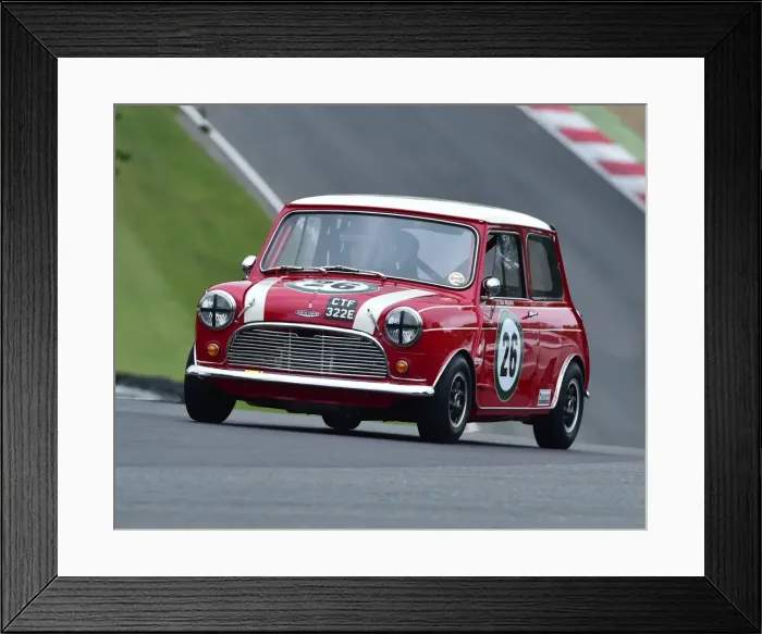 Framed Print : CM19 4194 Ron Maydon, Austin Mini Cooper S