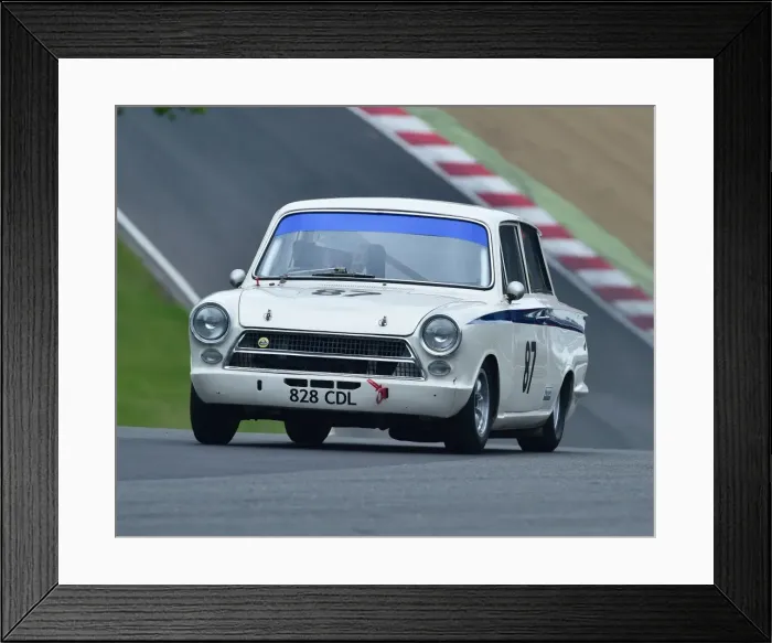 Framed Print : CM19 4186 Carlos Monteverde, Gary Pearson, Ford Lotus Cortina