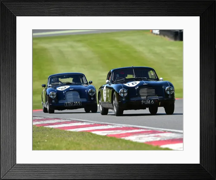 Framed Print : CM19 4543 Chris Jolly, Steve Farthing, Aston Martin DB2, Nick Ruddell, Aston Martin