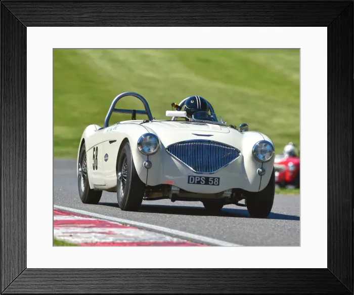 Framed Print : CM19 4530 Jason Minshaw, Andy Willis, Austin Healey 100 Le Mans