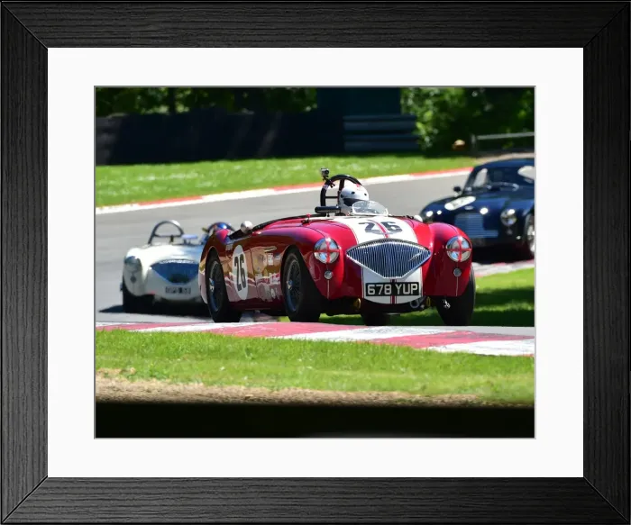 Framed Print : CM19 4468 Jonathan Abecassis, Austin Healey 100-4