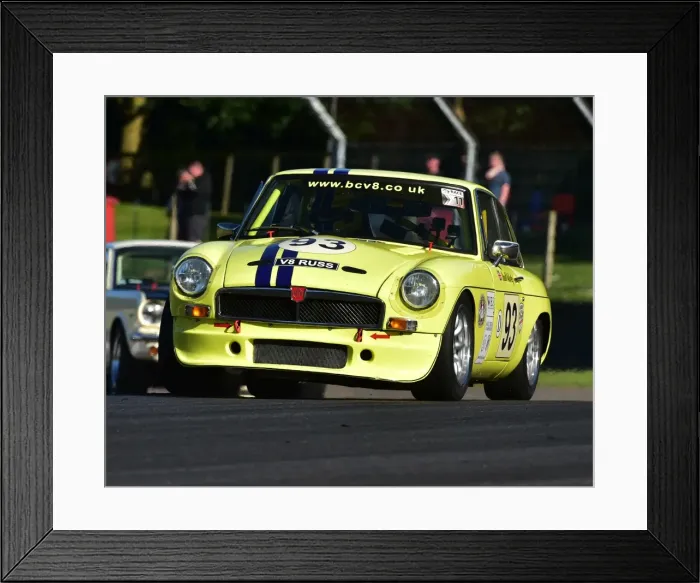 Framed Print : CM19 7681 Russell McCarthy, MG BGT V8