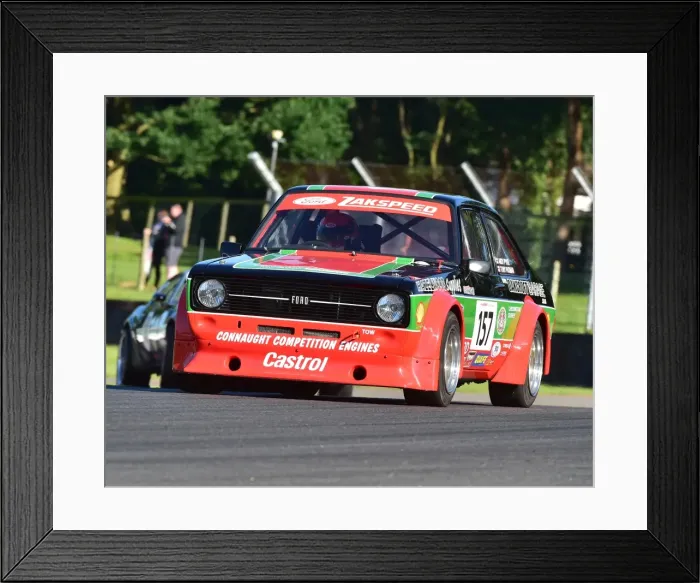 Framed Print : CM19 7761 Tony Paxman, Ford Escort