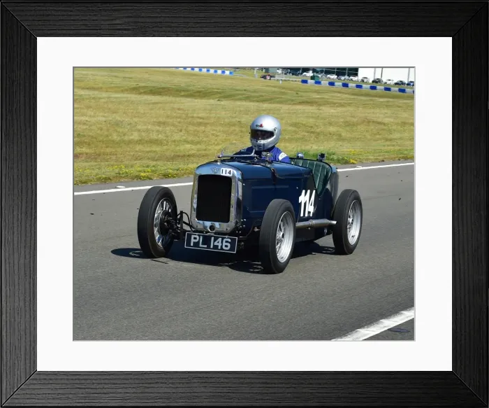 Framed Print : CM19 7837 David Hubble, Austin 7 Ulster Replica