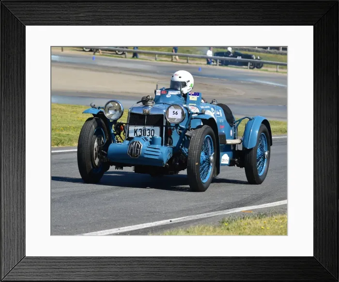 Framed Print : CM19 7789 John Gillett, MG K3 Framed Print : CM19 7789 John Gillett, MG K3