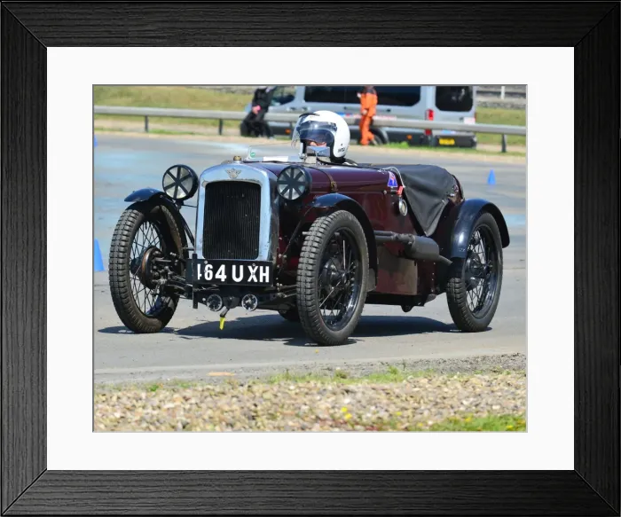 Framed Print : CJ6 8754 Stuart Rose, Austin 7 Ulster Framed Print : CJ6 8754 Stuart Rose, Austin 7 Ulster