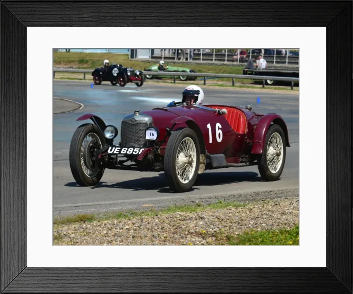 Framed Print : CJ6 8742 David Keefe, Riley Brooklands Framed Print : CJ6 8742 David Keefe, Riley Brooklands