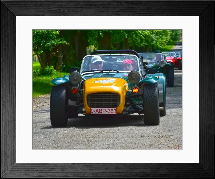 Framed Print : CM20 0849. Lotus 7 Euro Heritage Tour, July 2017 Framed Print : CM20 0849. Lotus 7 Euro Heritage Tour, July 2017