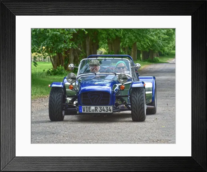 Framed Print : CM20 0846. Lotus 7 Euro Heritage Tour, July 2017