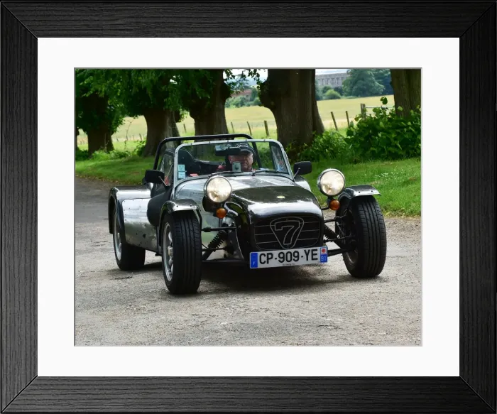 Framed Print : CM20 0821. Lotus 7 Euro Heritage Tour, July 2017