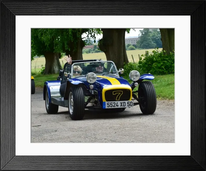 Framed Print : CM20 0814. Lotus 7 Euro Heritage Tour, July 2017 Framed Print : CM20 0814. Lotus 7 Euro Heritage Tour, July 2017