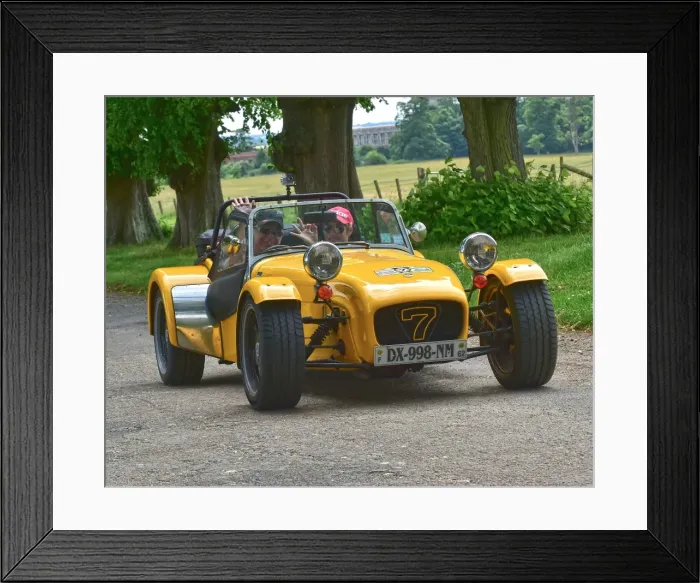 Framed Print : CM20 0815. Lotus 7 Euro Heritage Tour, July 2017