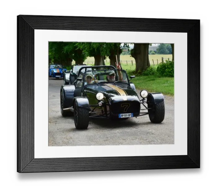 Framed Print : CM20 0811. Lotus 7 Euro Heritage Tour, July 2017 Framed Print : CM20 0811. Lotus 7 Euro Heritage Tour, July 2017