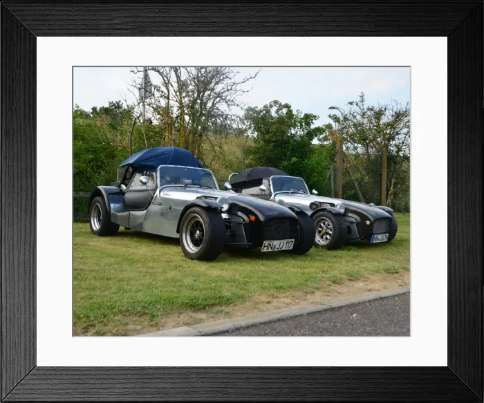 Framed Print : CJ6 9392. Lotus 7 Euro Heritage Tour, July 2017