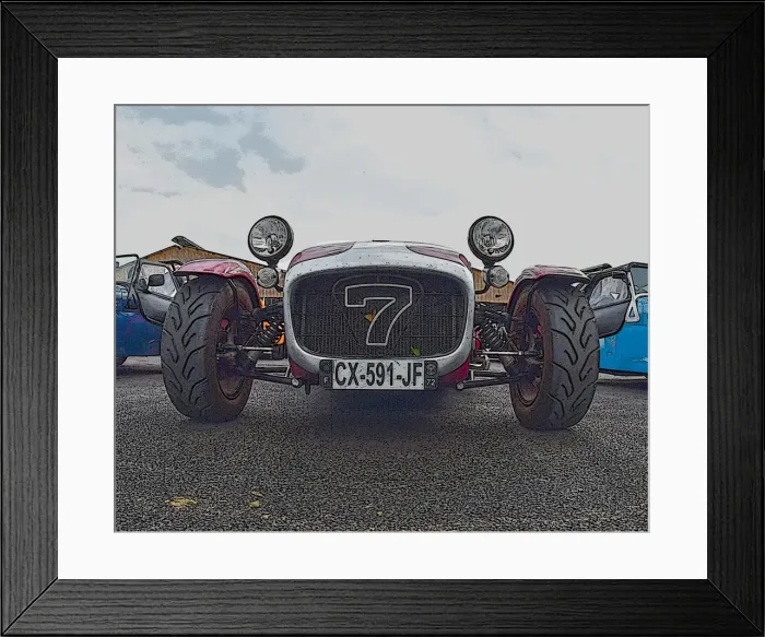 Framed Print : CM20 0940. Lotus 7 Euro Heritage Tour, July 2017 Framed Print : CM20 0940. Lotus 7 Euro Heritage Tour, July 2017