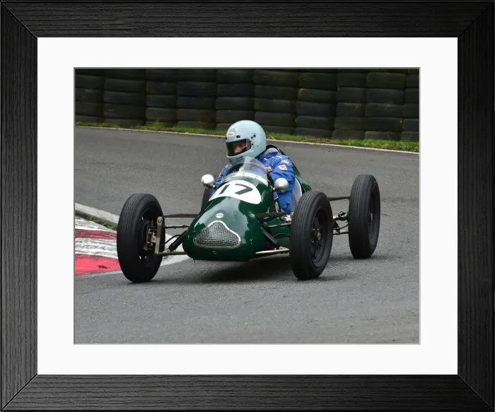 Framed Print : CM20 0974 Richard de la Roche, Cooper Mk5 Framed Print : CM20 0974 Richard de la Roche, Cooper Mk5