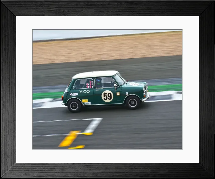Framed Print : CM20 4009 Charlie Birkett, James Littlejohn, Morris Mini Cooper S Framed Print : CM20 4009 Charlie Birkett, James Littlejohn, Morris Mini Cooper S