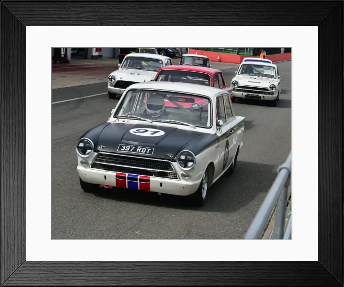Framed Print : CM20 2110 Martin Strommen, Ford Lotus Cortina