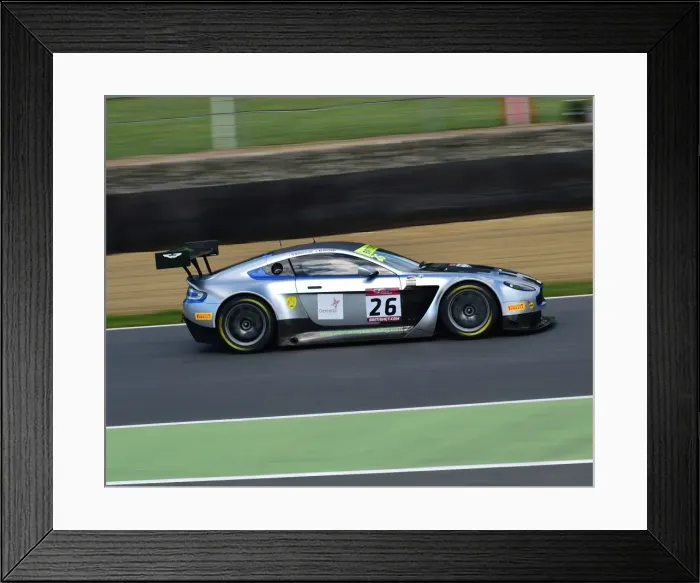 Framed Print : CM20 5065 Mike Brown, Matt Manderson, Aston Martin Vantage GT3